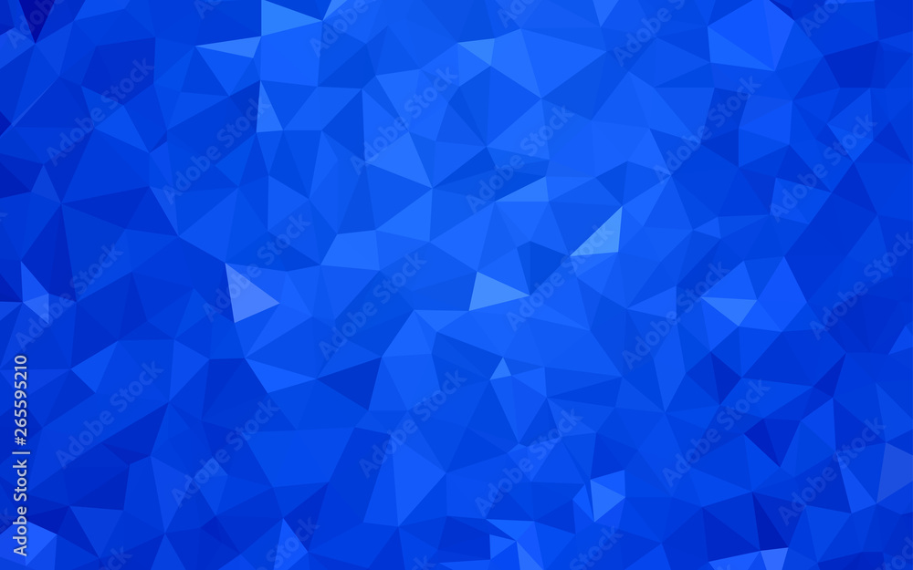 Obraz premium Light BLUE vector abstract polygonal pattern.