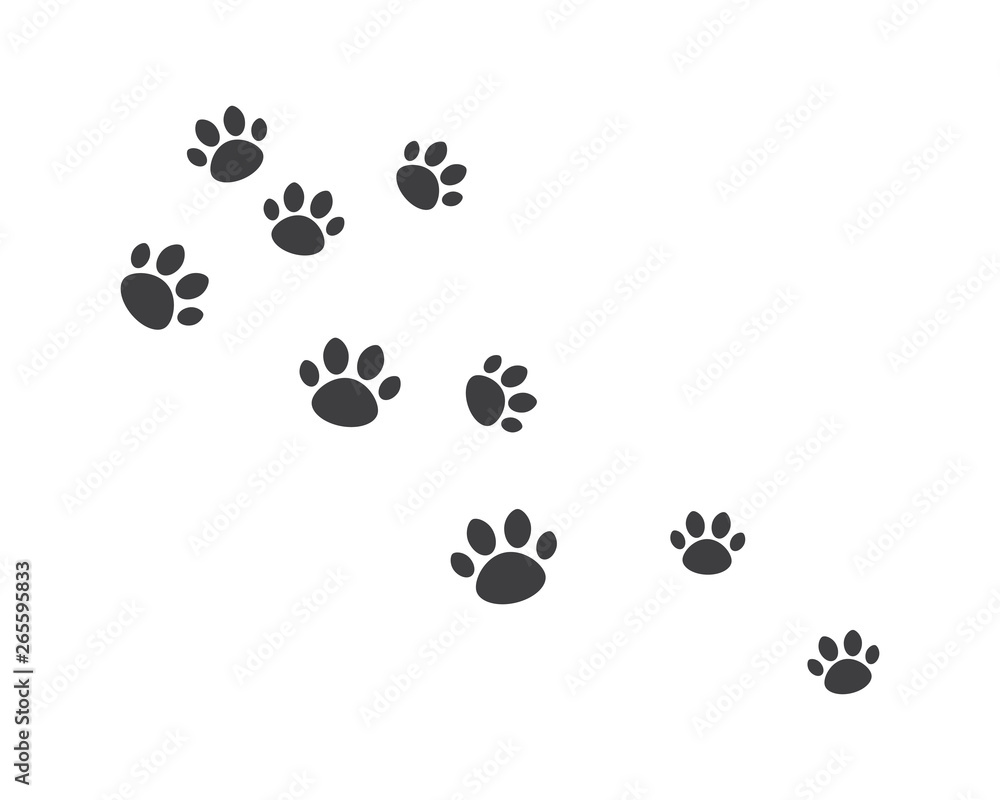 Paw background template Paw background template