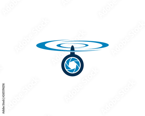 Drone logo vector icon design 