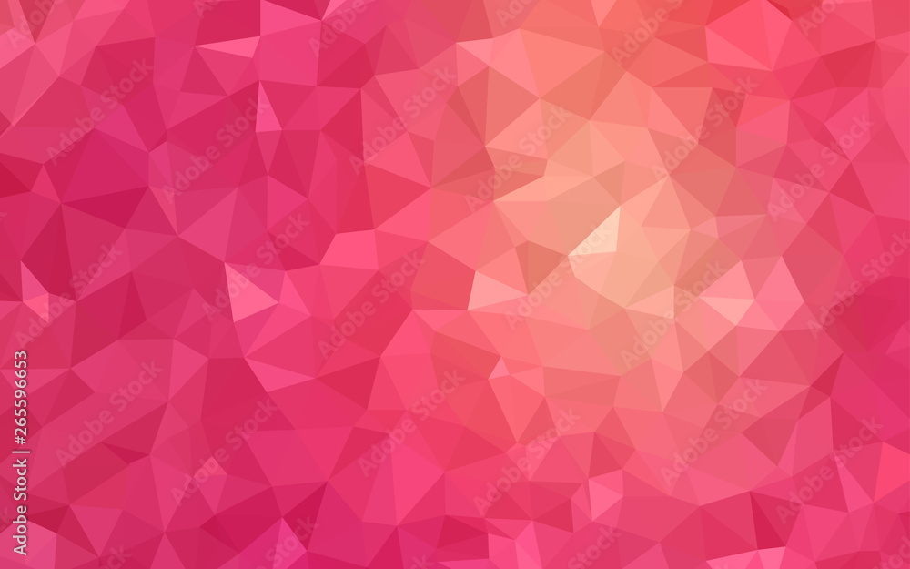 Light Red vector gradient triangles template. Light Red vector gradient triangles template.