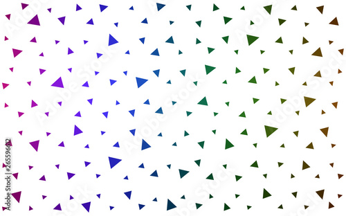 Dark Multicolor vector  shining triangular background.