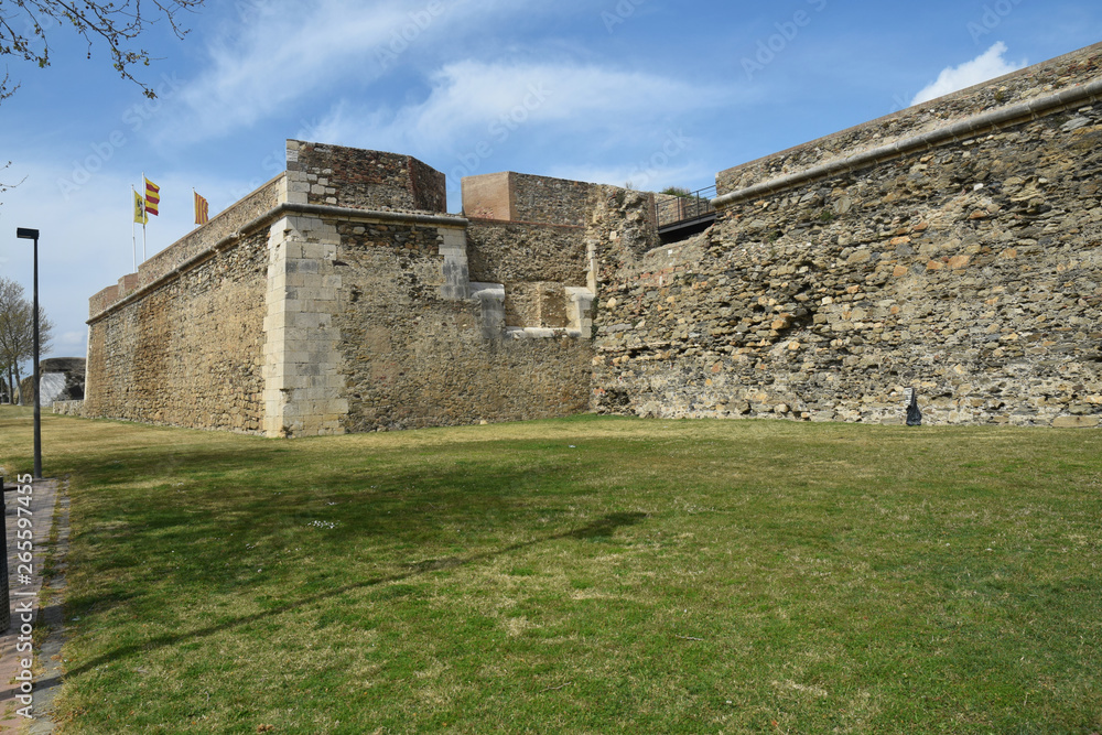 Obraz premium La Citadelle de Roses, Catalogne, Espagne