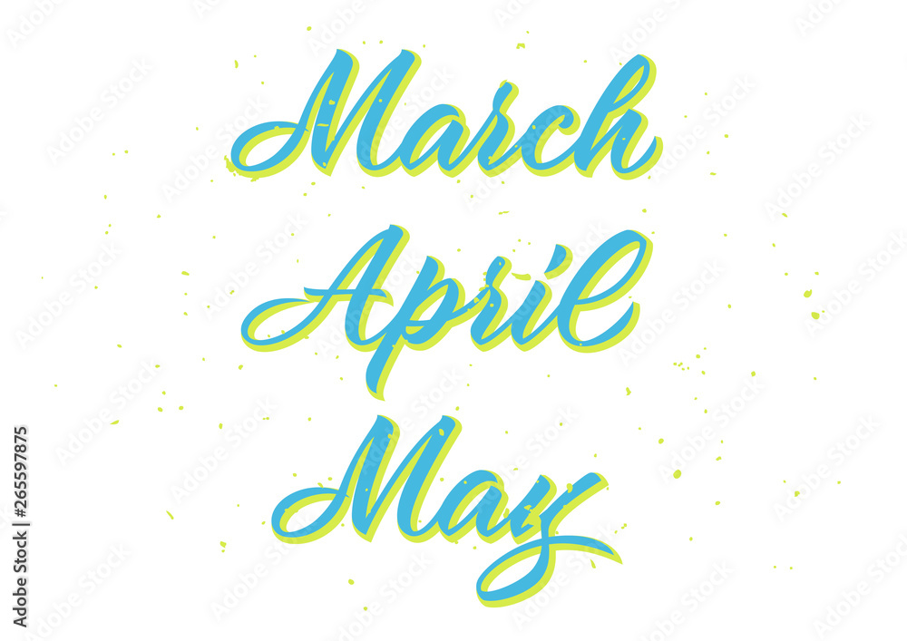 month_spring_calligraphy