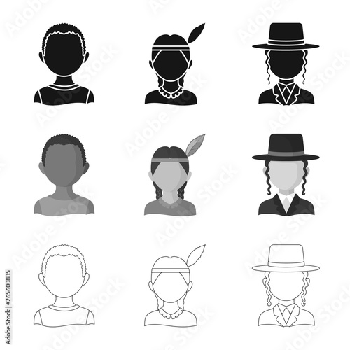 Vector design of imitator and resident icon. Collection of imitator and culture stock vector illustration.