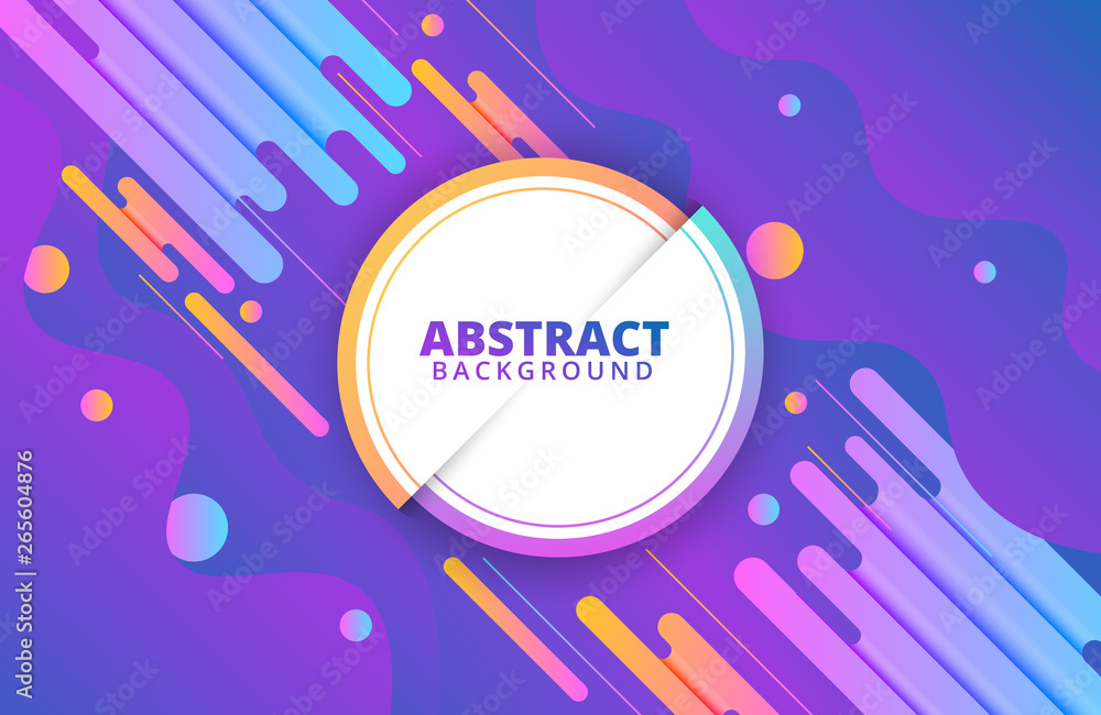 Abstract geometric background. Dynamic shapes composition. Background template for banner, web, landing page, cover, promotion, print, poster, greeting card. Cool gradients.