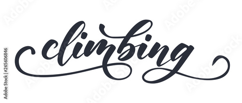 Handwritten word climbing