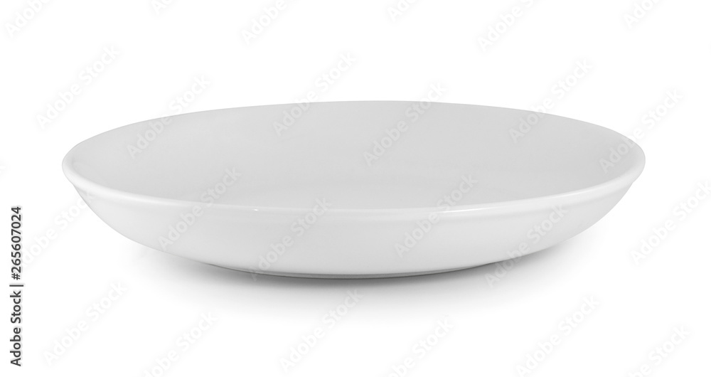 white plate isolated on white background white plate isolated on white background