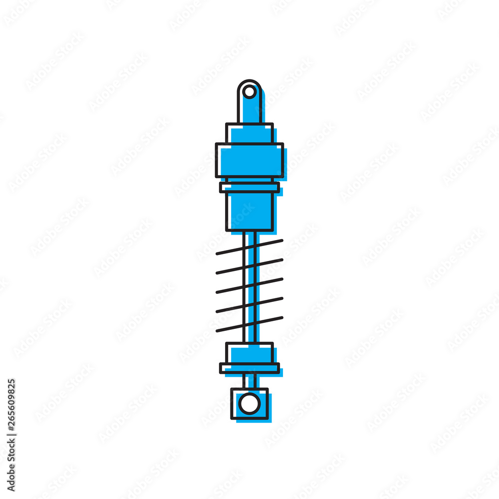 car suspension vector icon concept, design isolated on white background car suspension vector icon concept, design isolated on white background