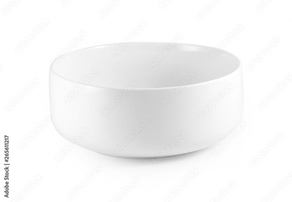 empty white bowls on white background empty white bowls on white background