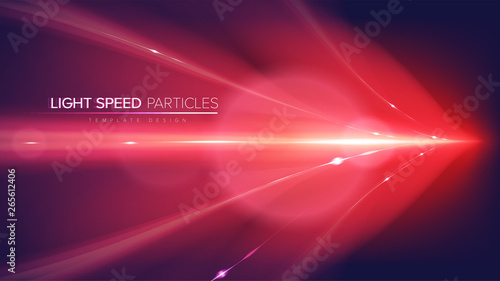 A conceptual illustration of a light speed art in vector. It is suitable to be used for science or technology related-theme.