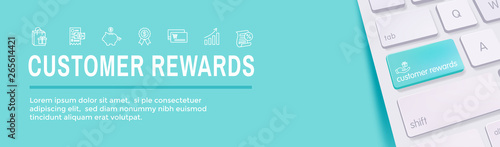 Customer Rewards Icon Set and Web Header Banner Design
