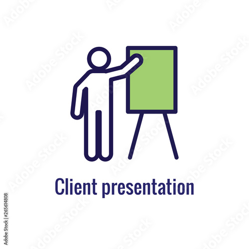 New Business Process Icon, Client Presentation phase