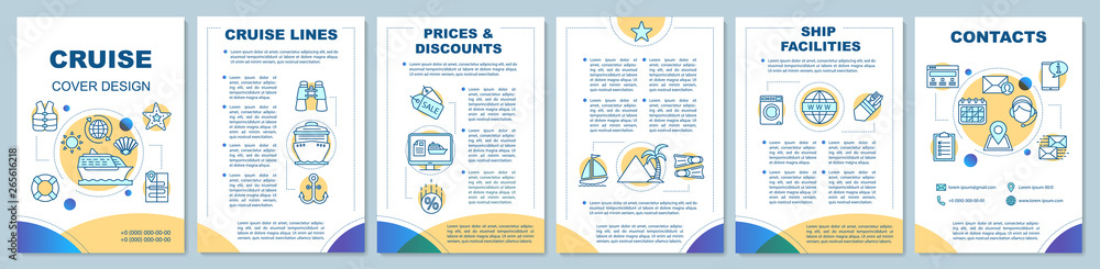 Cruise deals brochure template layout Cruise deals brochure template layout