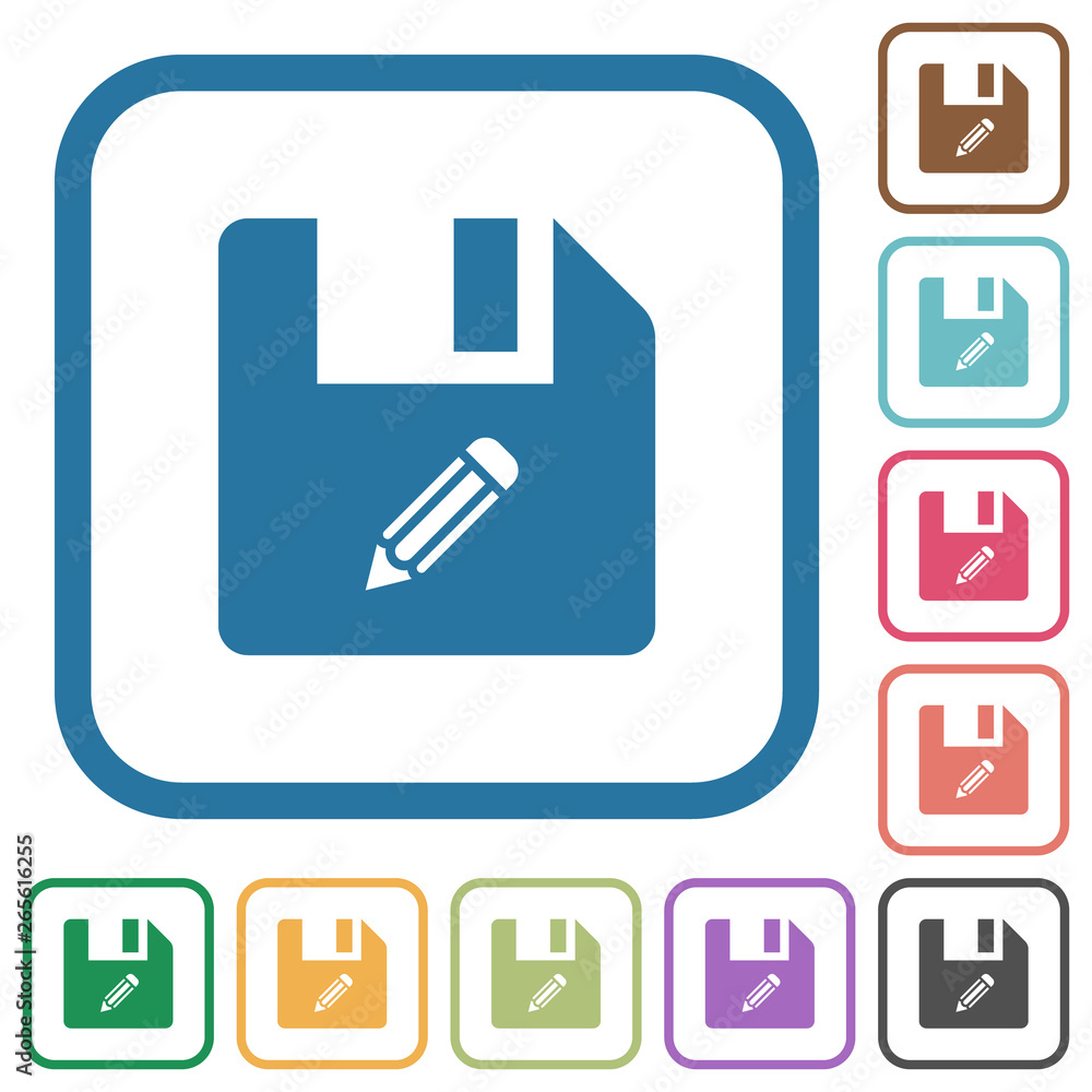 Edit file simple icons Edit file simple icons