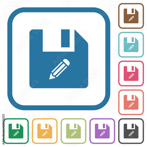 Edit file simple icons