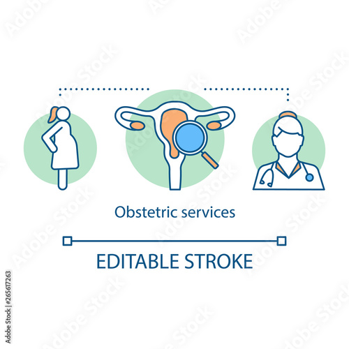 Obstetric services concept icon