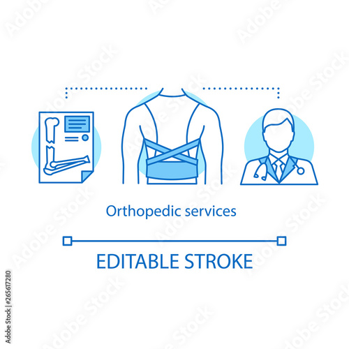 Orthopedic services concept icon