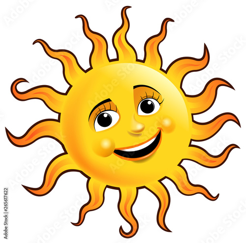 sun cartoon sign
