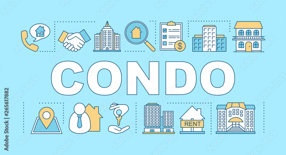 Condo word concepts banner