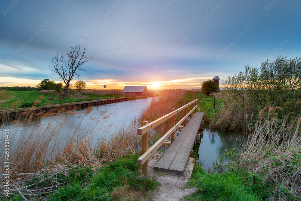 Martham Broad on the River Thurne in the Norfolk Broads