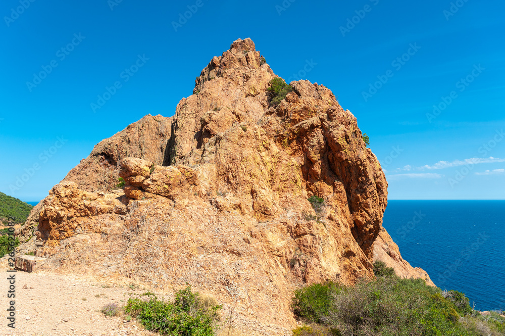 Rock of Saint-Barthélemy near Antheor Rock of Saint-Barthélemy near Antheor