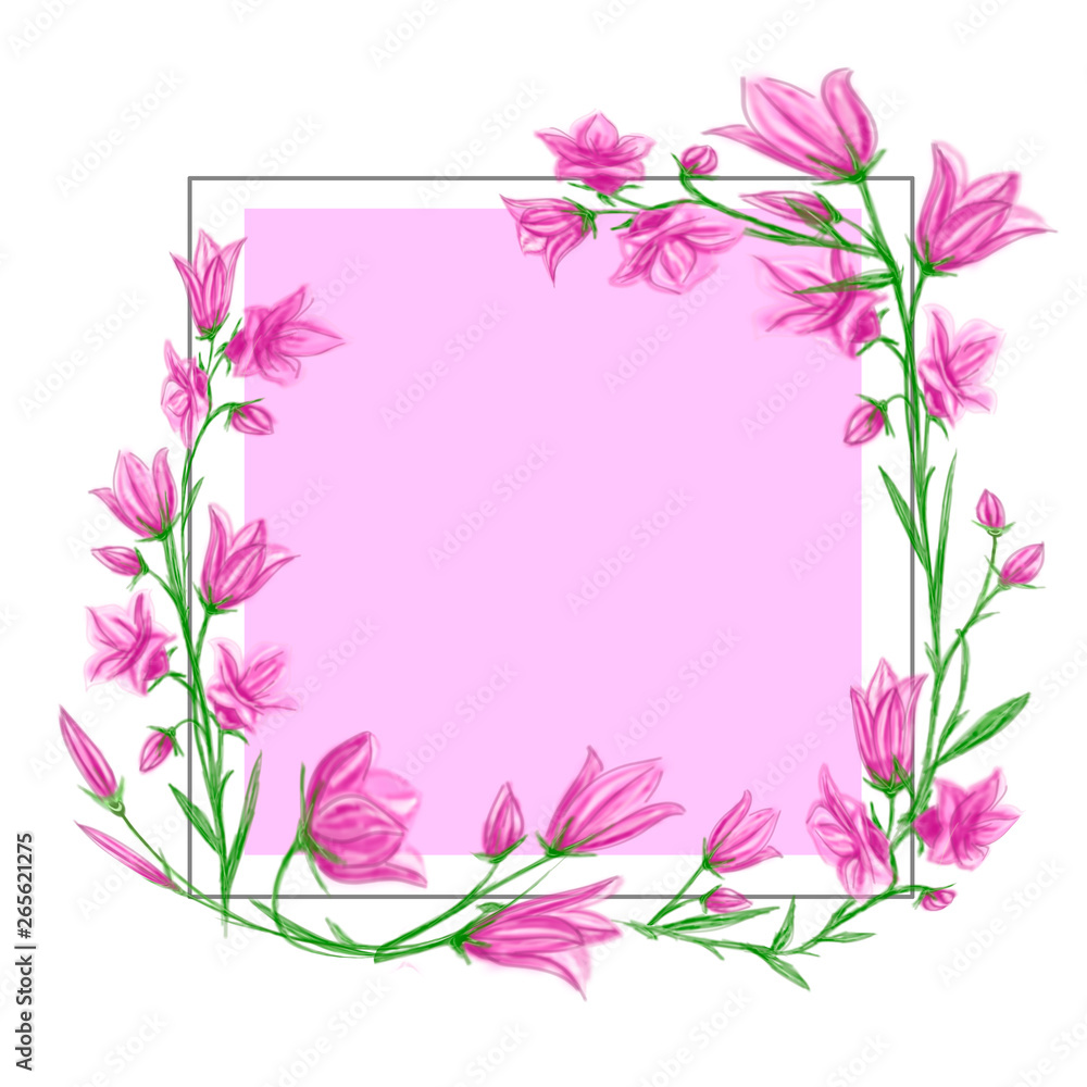 A flower can be used for a background, texture, pattern, frame or border.