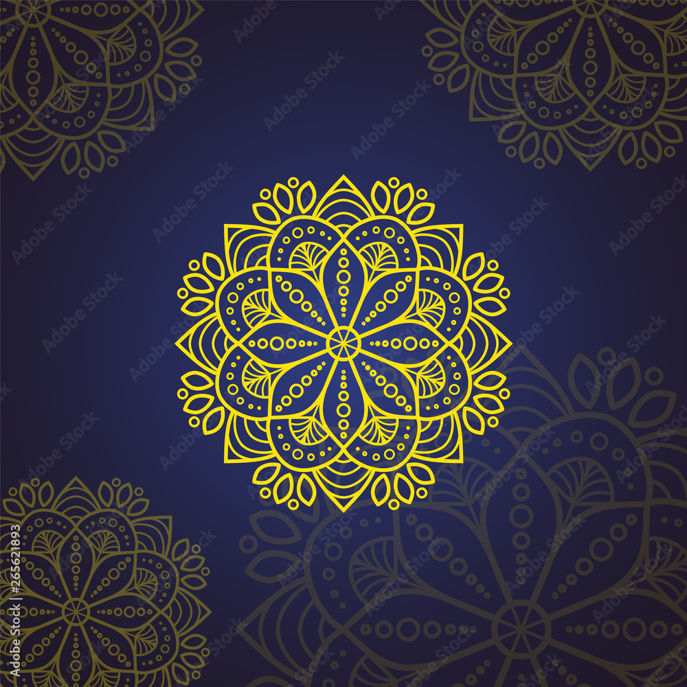 islamic Flower Mandala. Vintage decorative elements. Oriental pattern, vector illustration. Islam, Arabic, Indian, moroccan,spain, turkish, pakistan, mystic, ottoman motifs. Coloring book page. can us