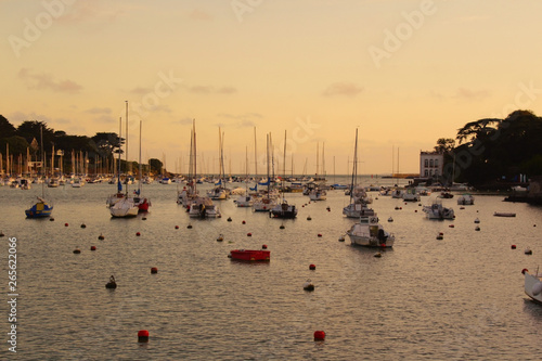 Sea pier with ships.