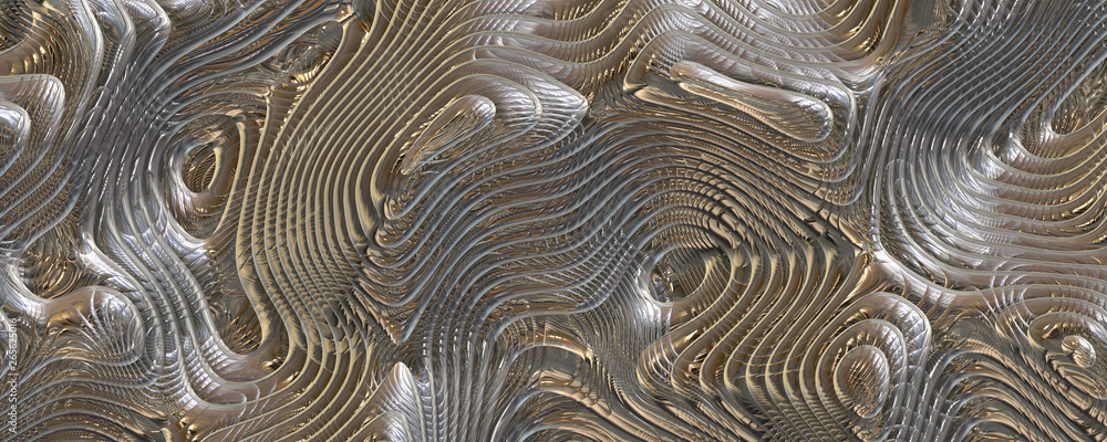 Wavy abstract glass texture background