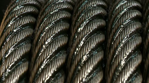 Wallpaper Mural Production of industrial metal cable. Steel rope. Power cable. Torontodigital.ca