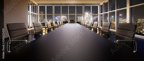 Meeting Room at Night photo