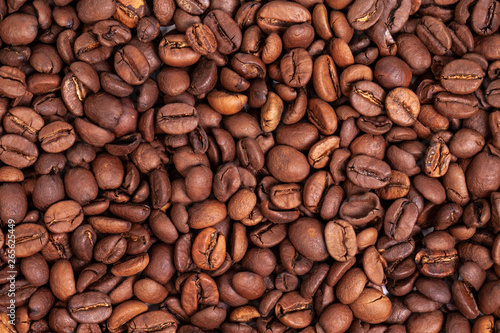 photography with brown coffee beans