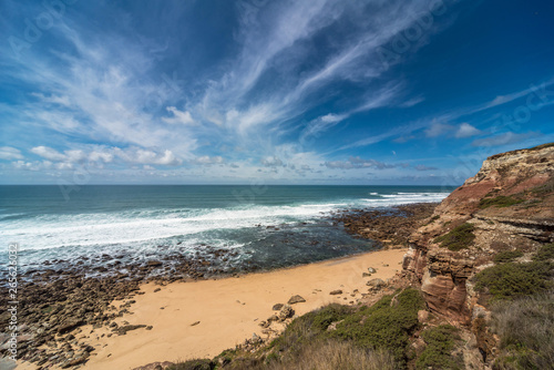 Coast of the Atlantic Ocean in Portugal.