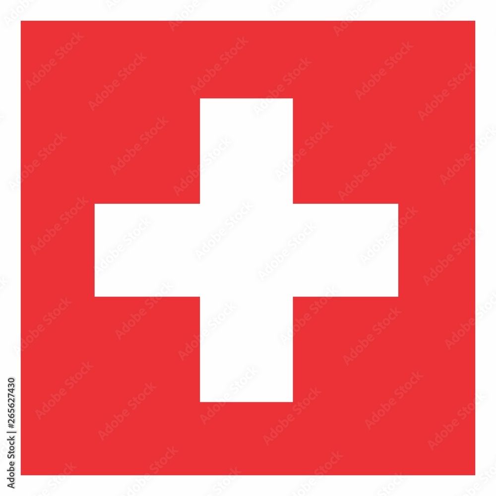 Fototapeta premium Switzerland flag illustration