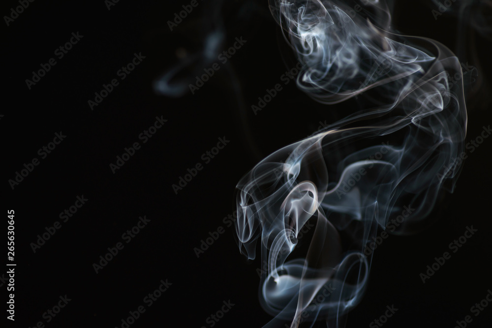 Smoke on black background Smoke on black background