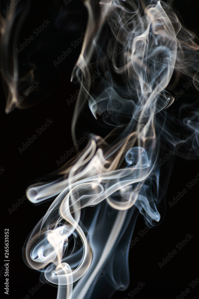 Smoke on black background Smoke on black background
