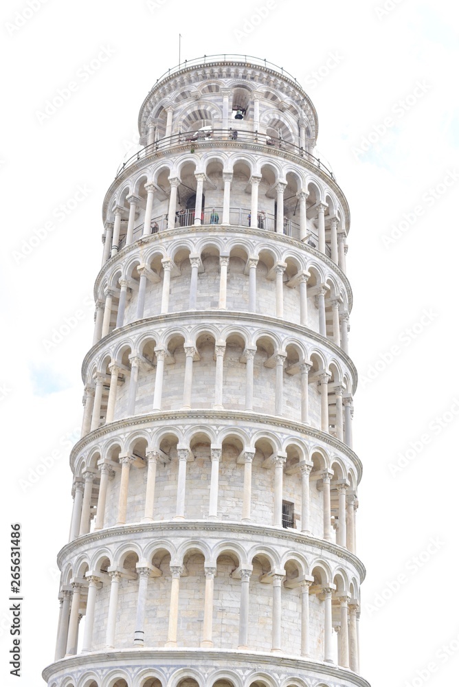 Leaning Tower of Pisa, Famous Historical Landmark in Italy