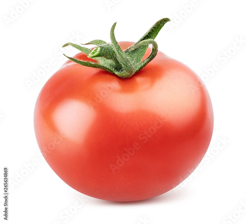 Tomato isolated on white background. Clipping path