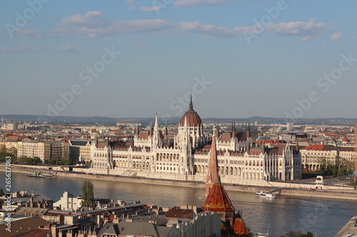 Parliament building in Budapest city. Hungary