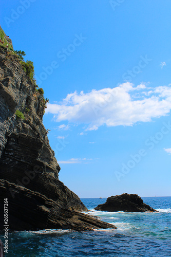 Cliff in Cinque Terre (Italy)