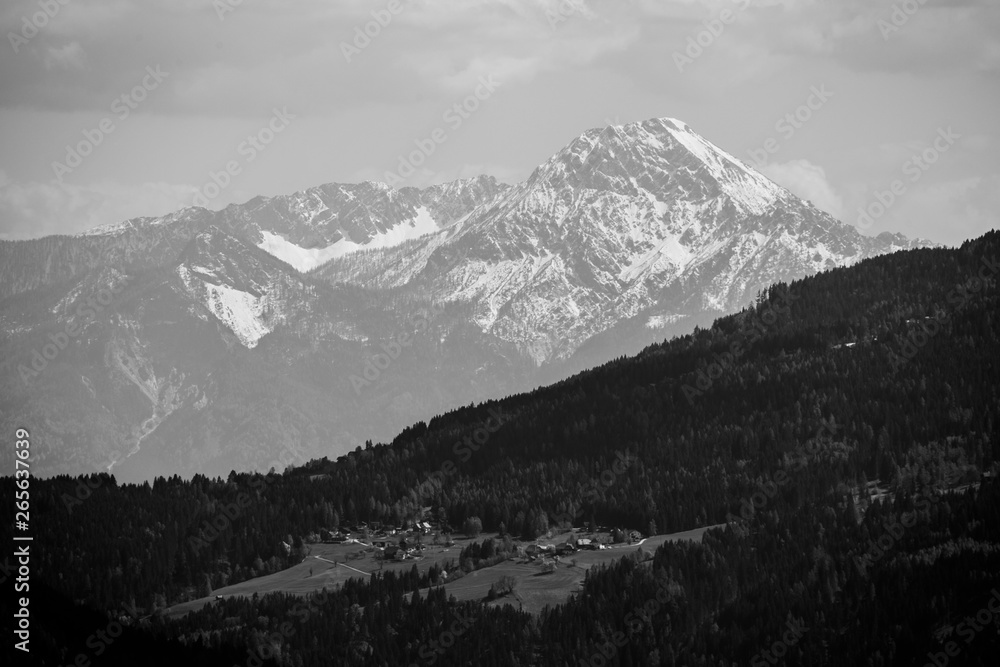 View To Mt. Mittagskogel In Carinthia