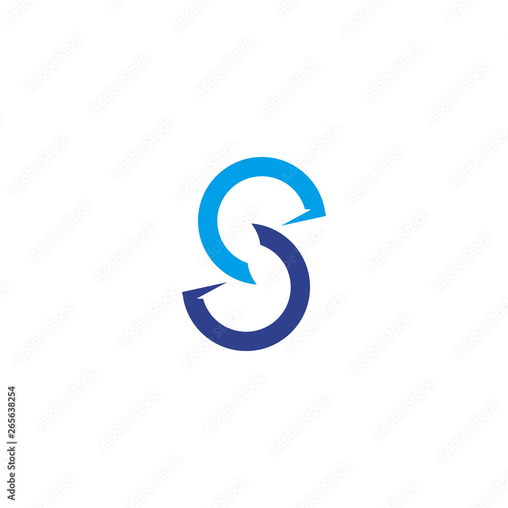 S letter logo design vector template S letter logo design vector template