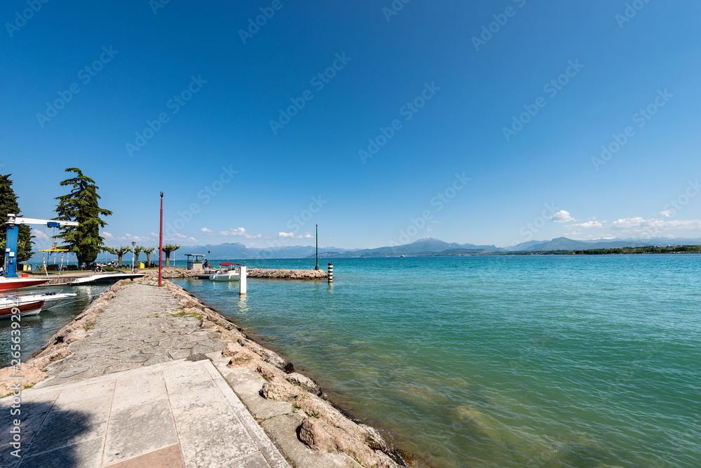 Lake Garda near Peschiera Town - Veneto italy