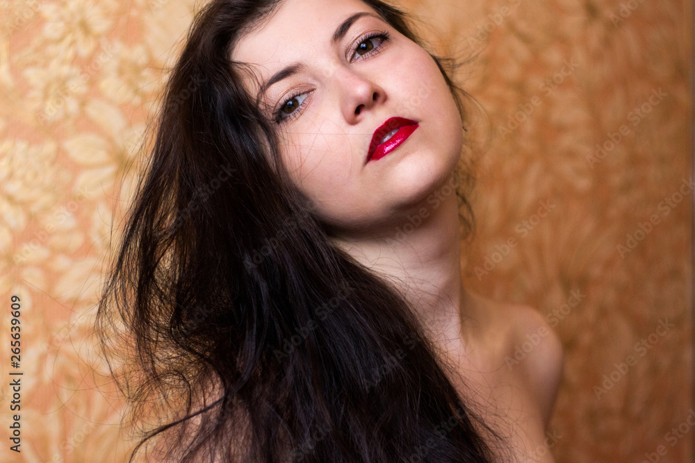portrait of beautiful brunette woman portrait of beautiful brunette woman