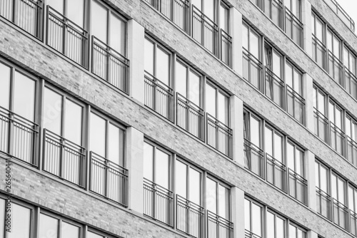 Facade of a modern apartment building.
