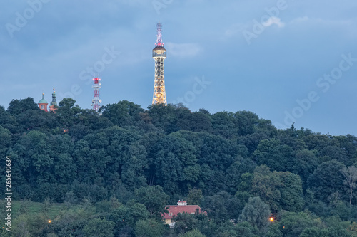 .Petrinska Tower. Sightseeing, sixty meter tower. Prague. photo