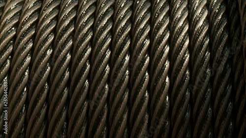 Production of industrial metal cable. Steel rope. Power cable.