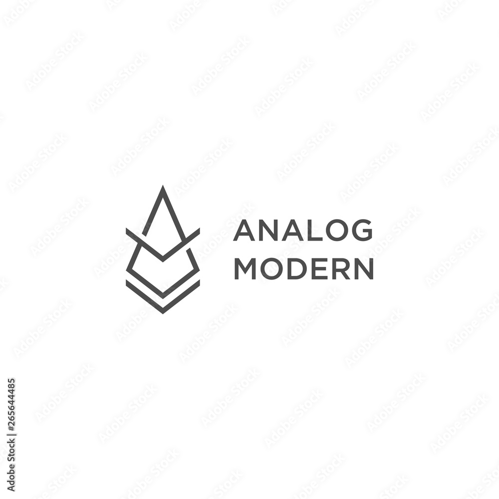 Fototapeta premium compass analog modern vector logo design