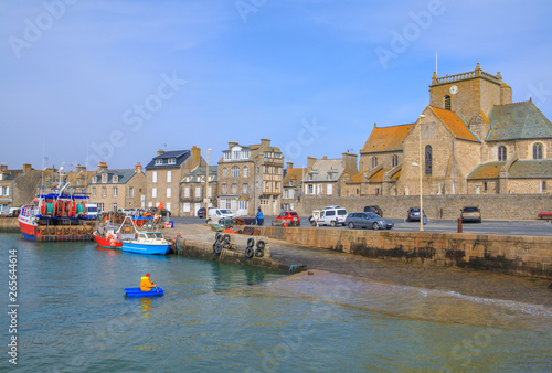 The port of Barfleur, Normandy, France