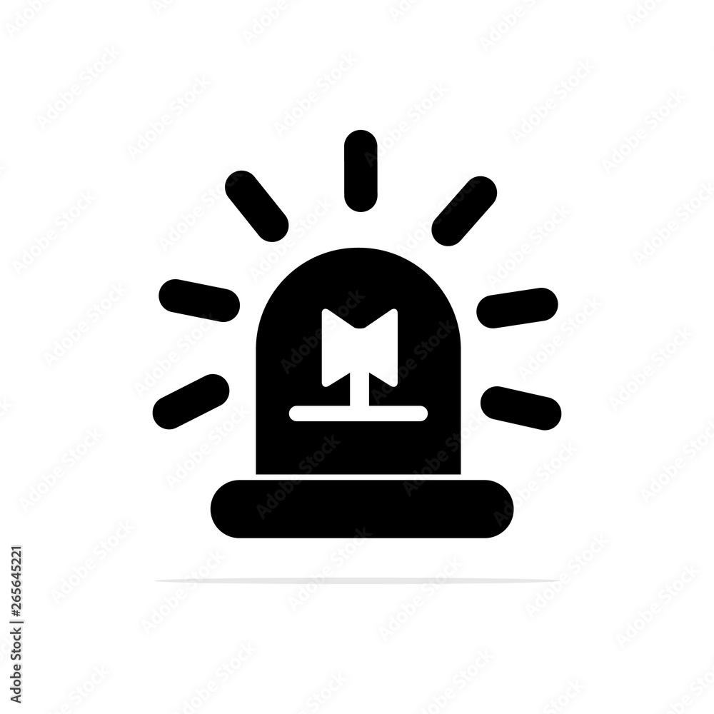 emergency light icon.Vector concept illustration for design. emergency light icon.Vector concept illustration for design.